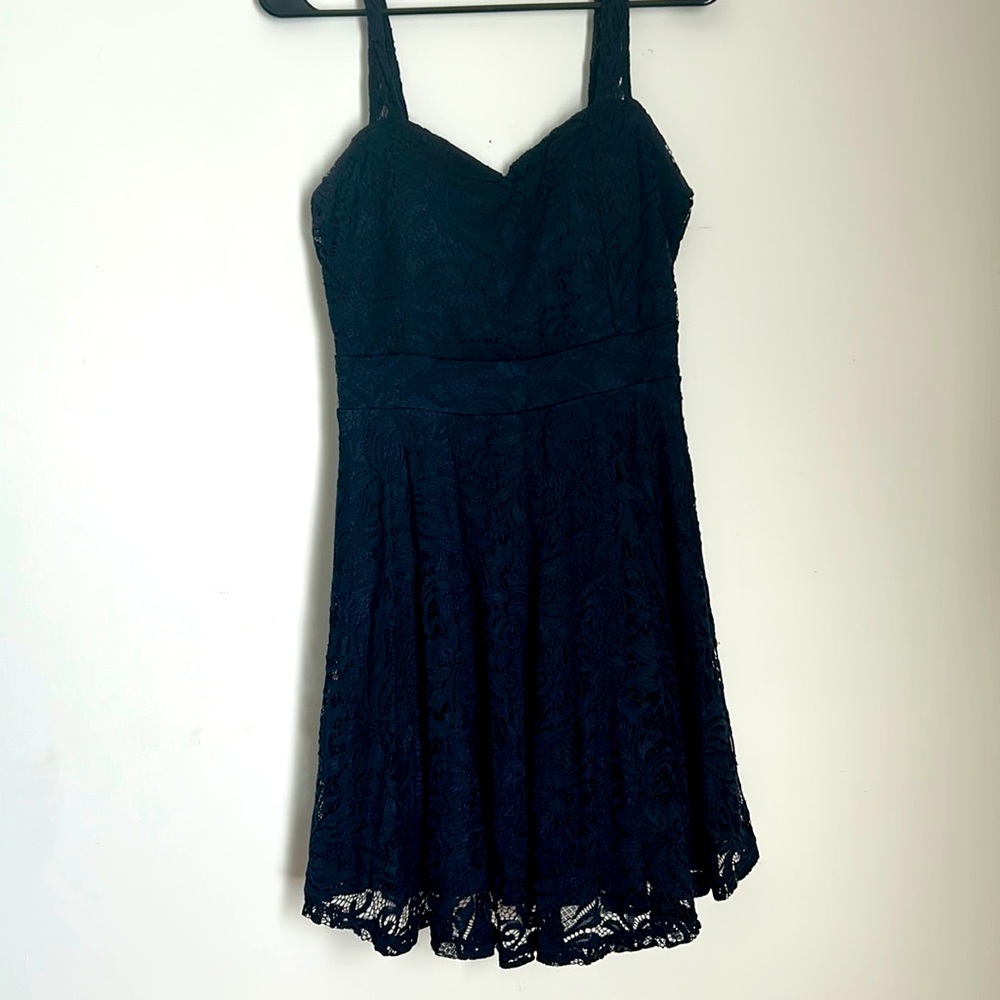 Royal Blue, Lace Dress. Size M